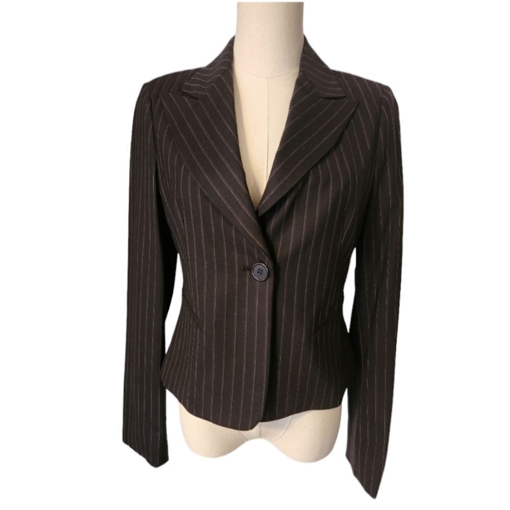 NWT BCBG Max Azria Navy Pinstripe Blazer - Sz Small